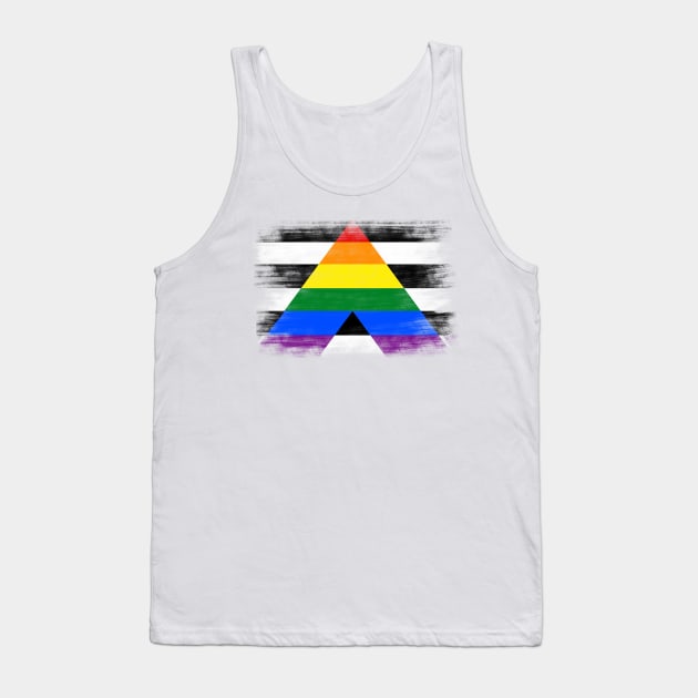 Straight Ally flag Tank Top by Alyen